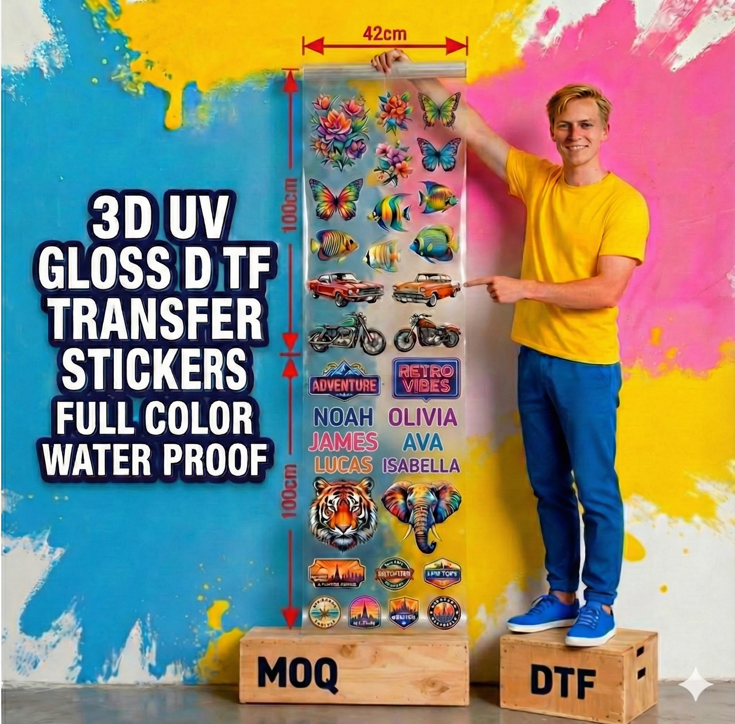 3D UV STICKERS