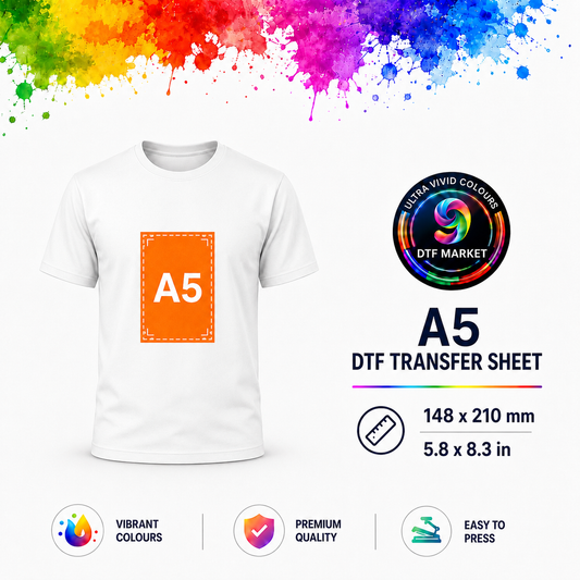 A5 DTF Transfer Sheet 148 x 210 mm custom print by DTF Market