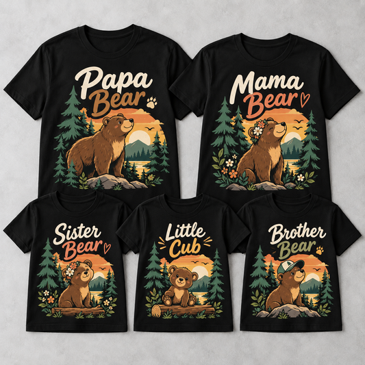 Bear Family matching T-shirts