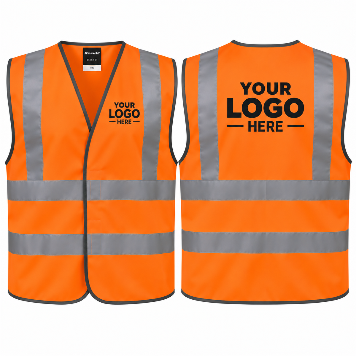 Custom Printed Hi-Vis Vest – Upload Your Logo