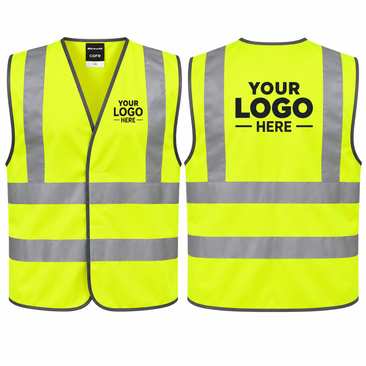 Custom Printed Hi-Vis Vest – Upload Your Logo