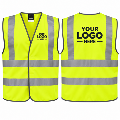 Custom Printed Hi-Vis Vest – Upload Your Logo