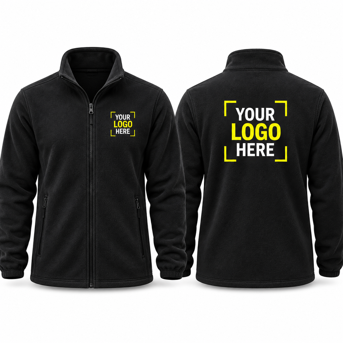 Custom Workwear Fleece Jacket – Upload Your Logo