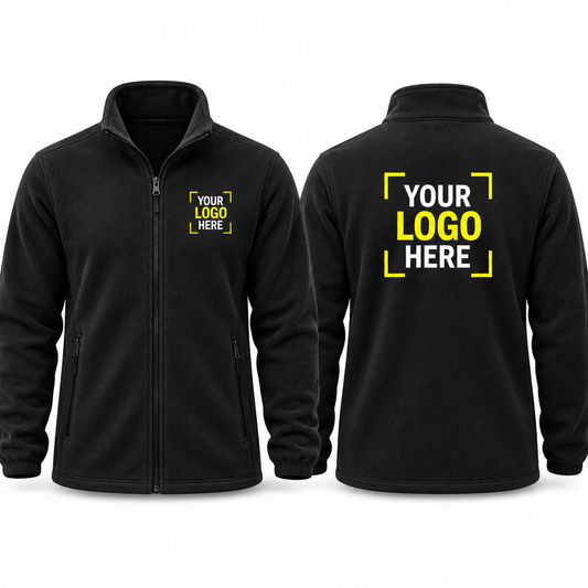 Custom Workwear Fleece Jacket – Upload Your Logo