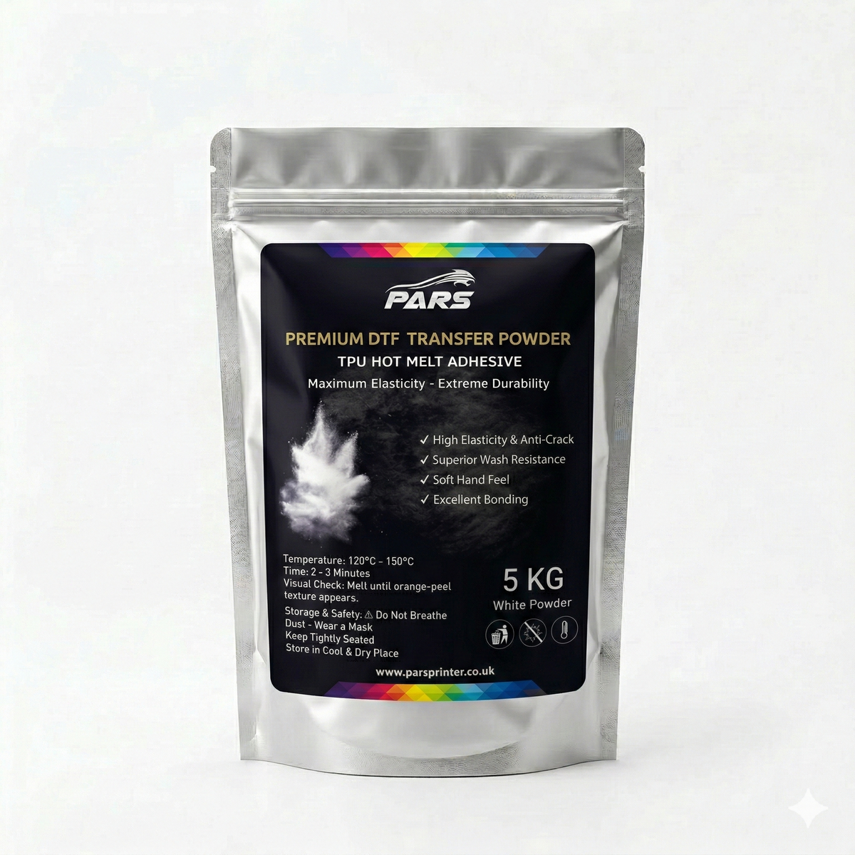 Pars Premium DTF Transfer Powder – 5KG