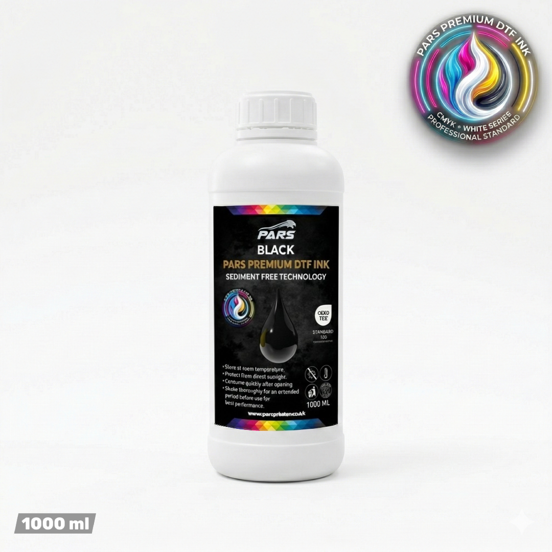 Pars Premium Black DTF Ink – 1 Litre
