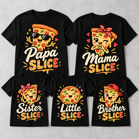 Pizza Family matching T-shirts