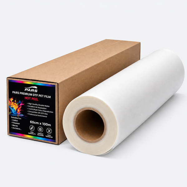Pars Premium TRUE Hot Peel DTF Film – 60cm × 100m